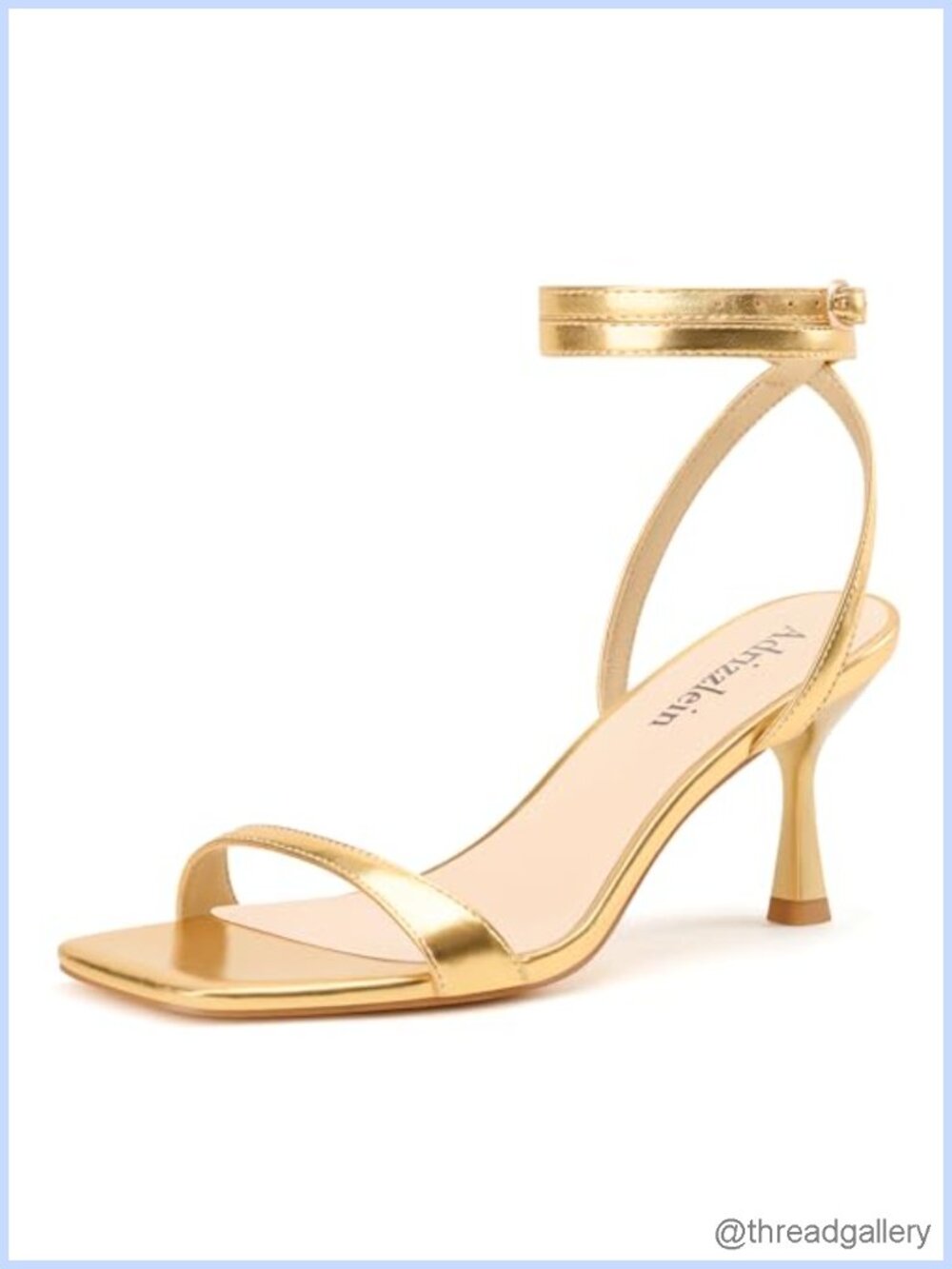 Womens Strappy Kitten Heels Ankle Wrap Sandals Square Toe Lace Up